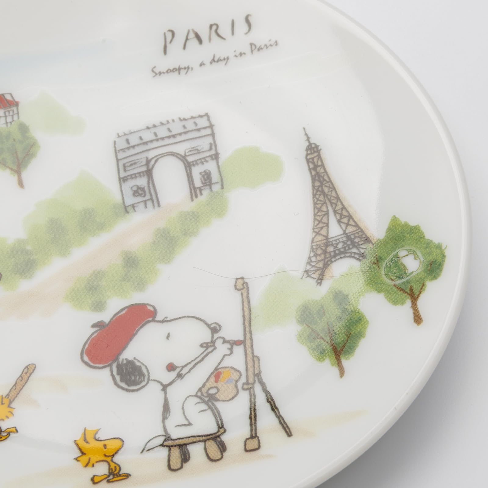 Amazon｜「 PEANUTS スヌーピー 」 世界旅行 パリ 小皿 豆皿 ミニ